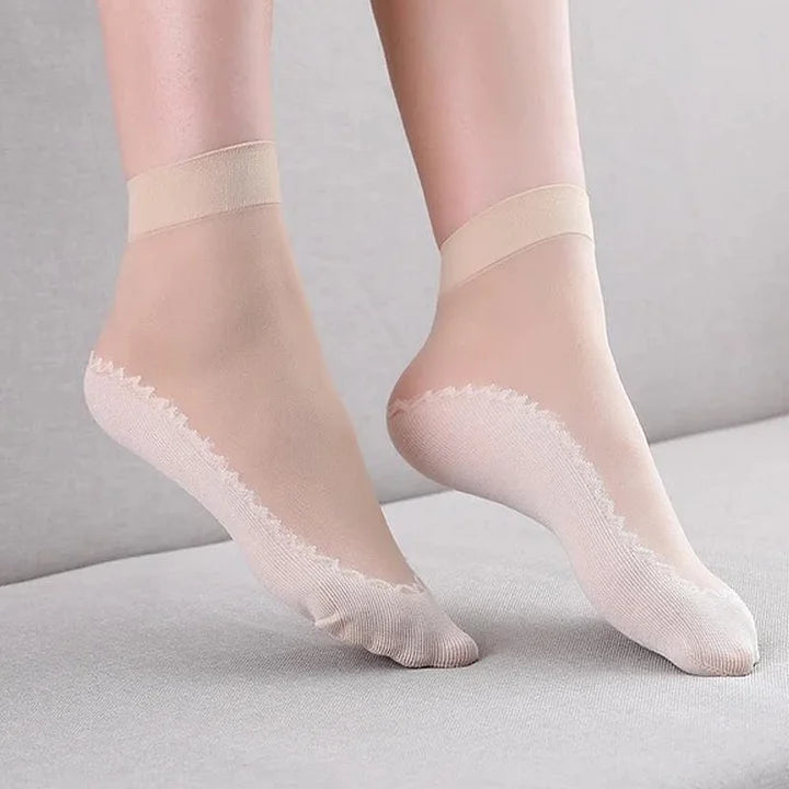 Medias Silkgrip™ de algodón antideslizantes y sedosos (12 pares)
