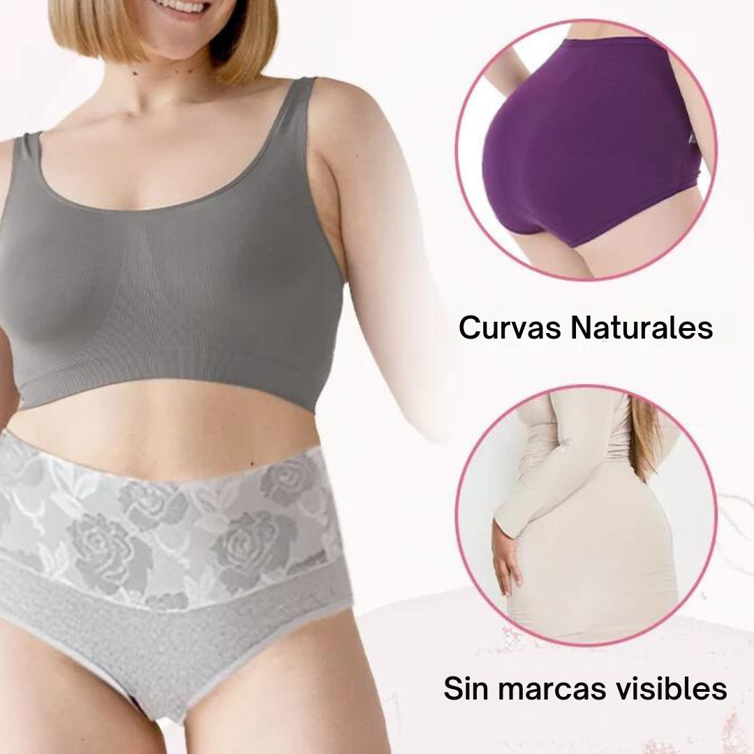 BloomyFit - Interiores antibacterianas de cintura alta (Pack x 4Un)