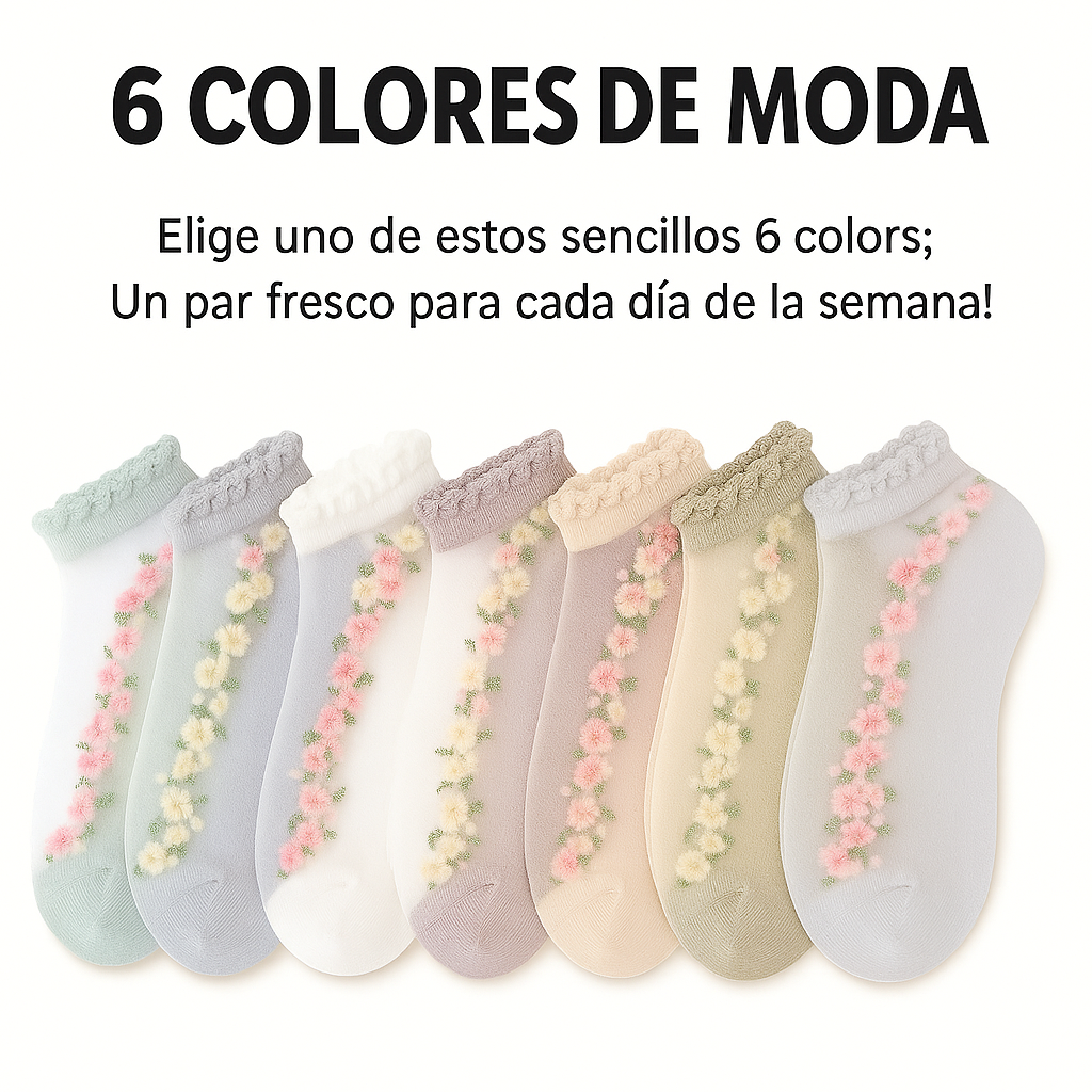 Medias LaceBrezzee™ femeninas, ligeras y seguras (12 pares)