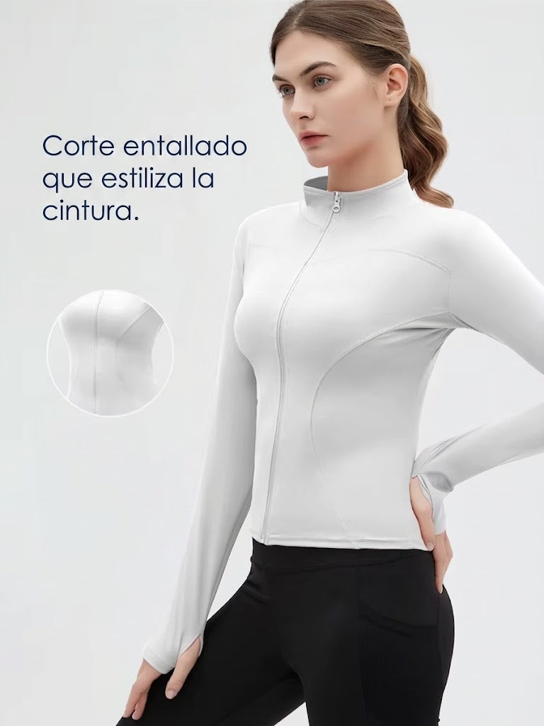Top Jacket -  Chaqueta deportiva ajustada para mujer