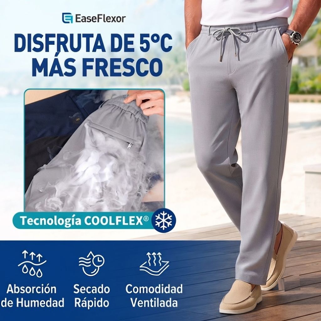 EaseFlexor - Pantalones de hombre ultra elásticos de secado rápido