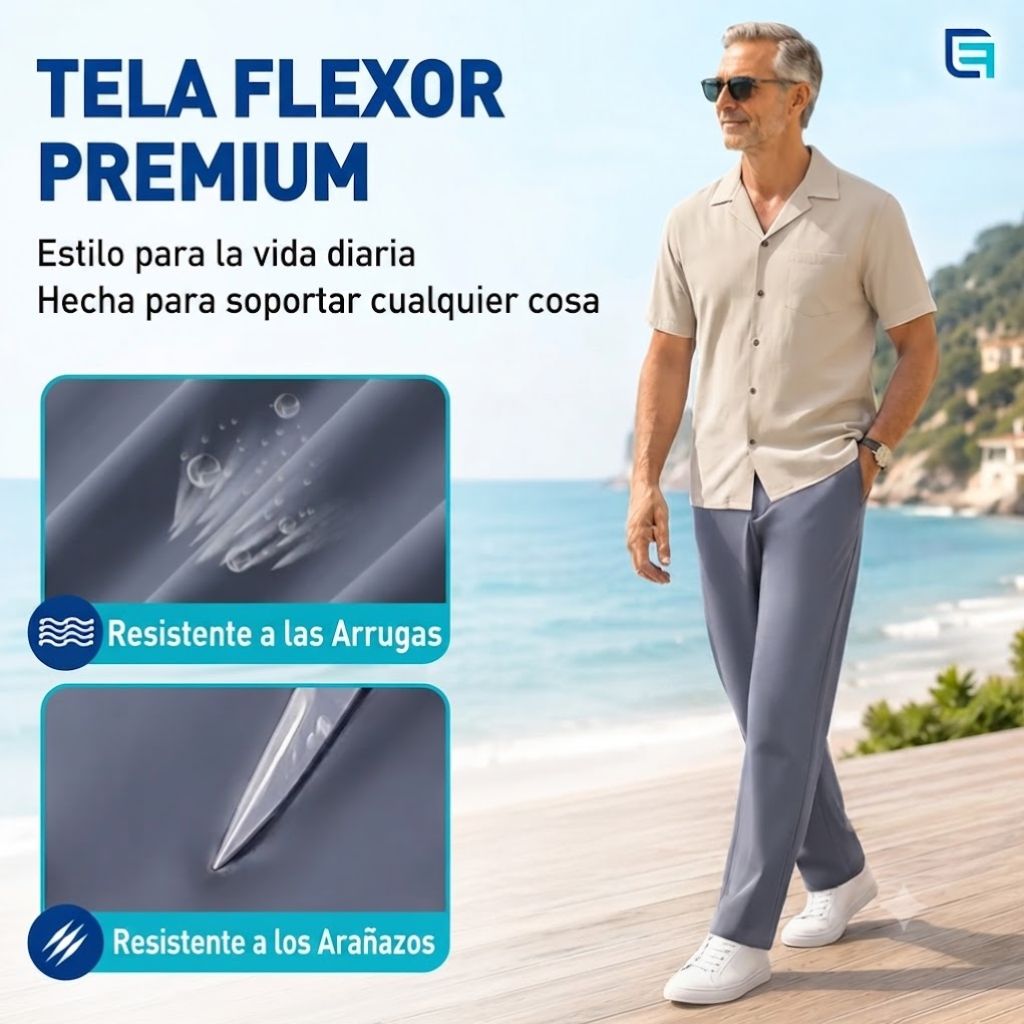 EaseFlexor - Pantalones de hombre ultra elásticos de secado rápido