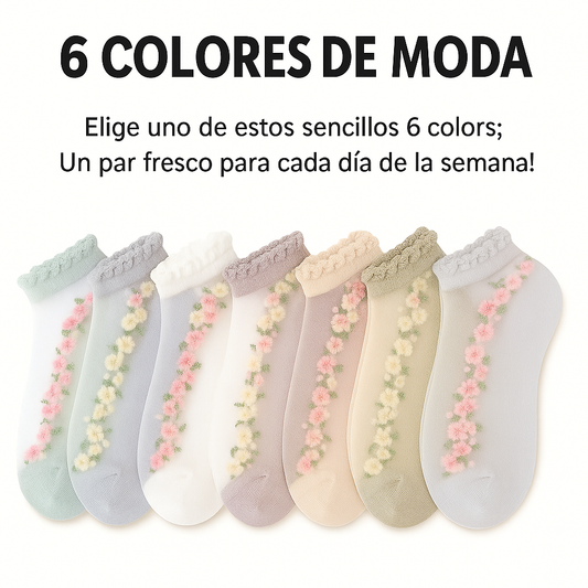 Medias LaceBrezzee™ femeninas, ligeras y seguras (12 pares)