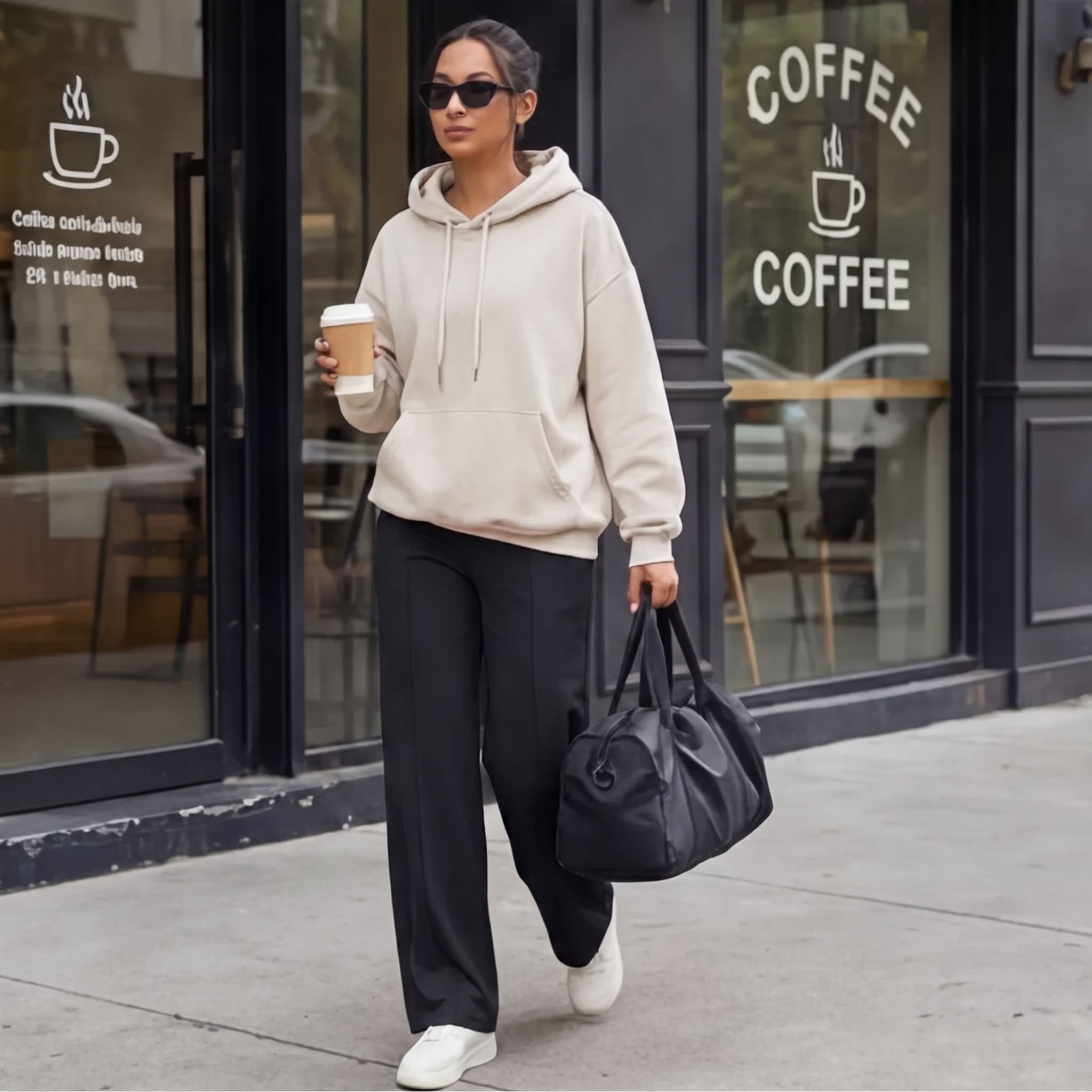 Elyra | Pantalones de yoga de pierna ancha para mujer con cintura cruzada