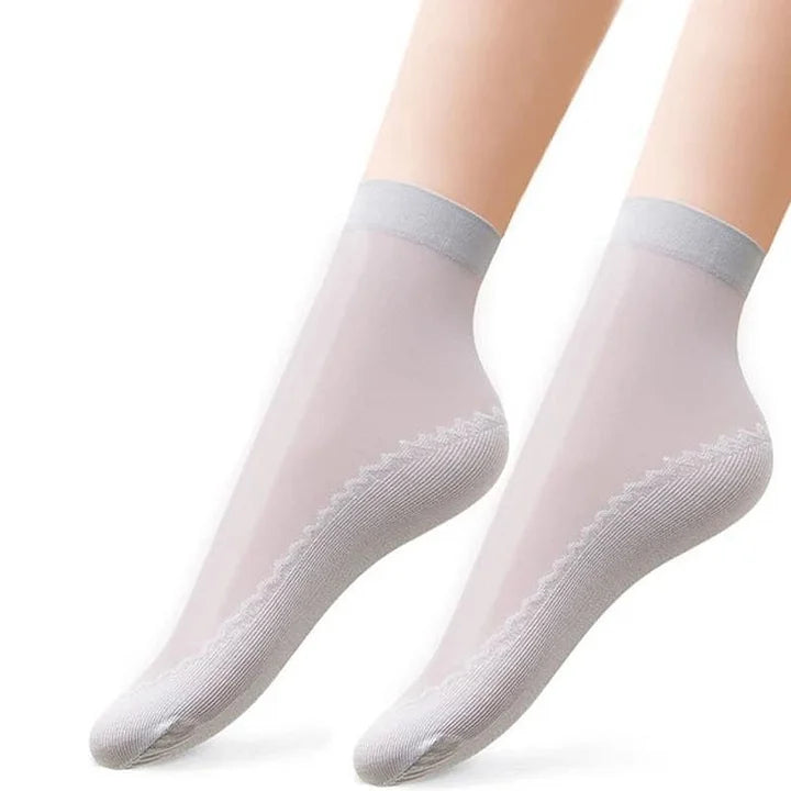 Medias Silkgrip™ de algodón antideslizantes y sedosos (12 pares)