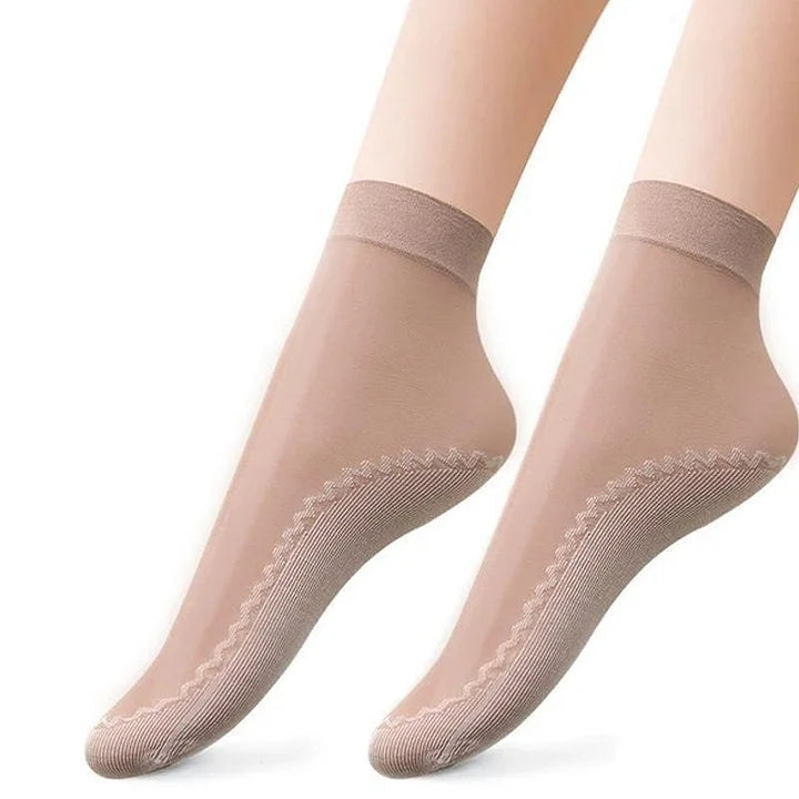 Medias Silkgrip™ de algodón antideslizantes y sedosos (12 pares)