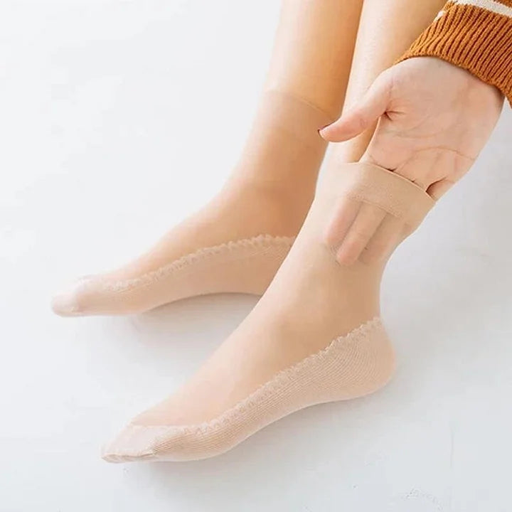Medias Silkgrip™ de algodón antideslizantes y sedosos (12 pares)