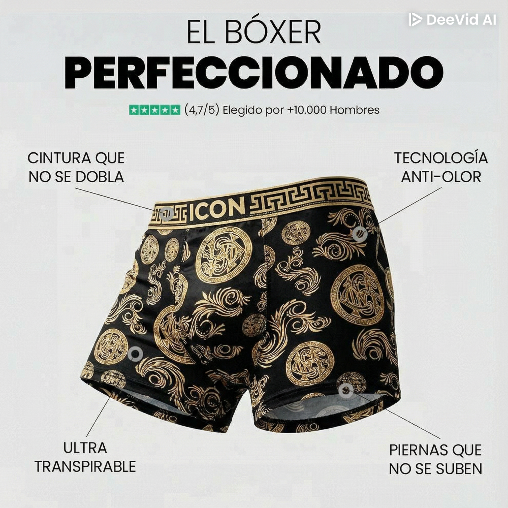 iCON BOXERS | Transpirables y Antibacterial
